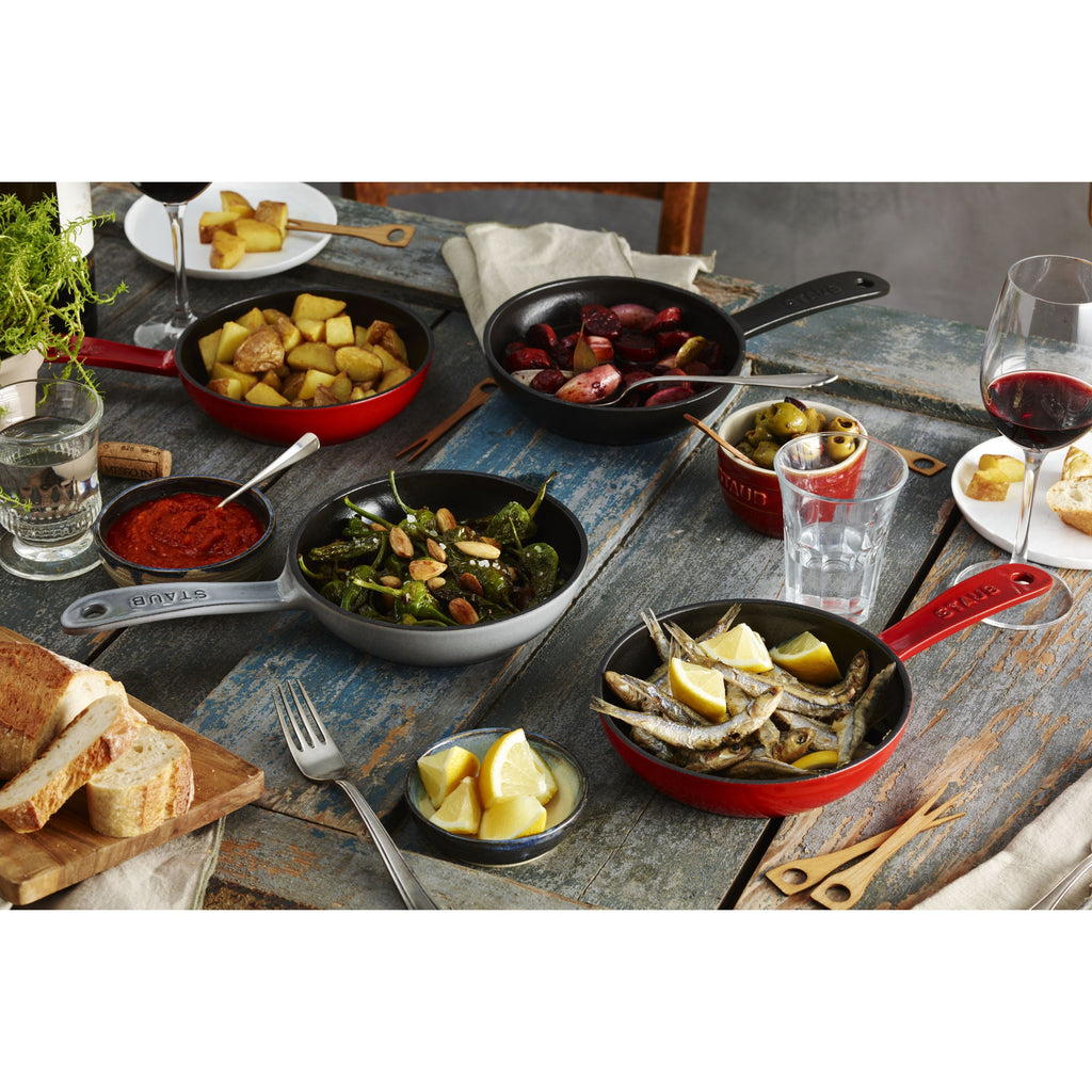 STAUB Pans 16 cm / 6.5 inch Cast Iron Frying Pan, Cherry-2
