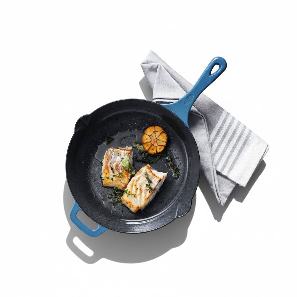 HENCKELS 2 Piece Cast Iron Frying Pan Set 001