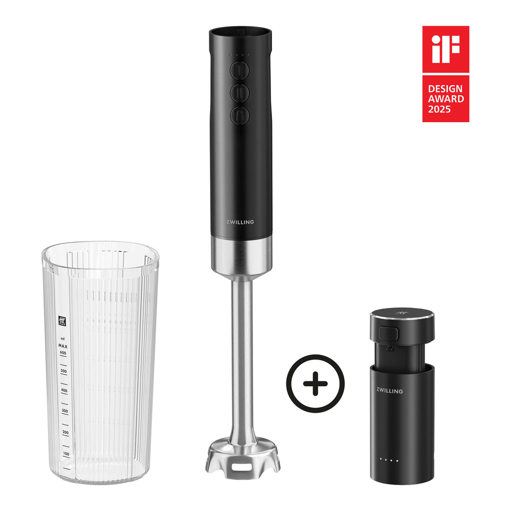 ZWILLING XTEND Cordless Hand Blender Starter Set, Starter Set Including Battery