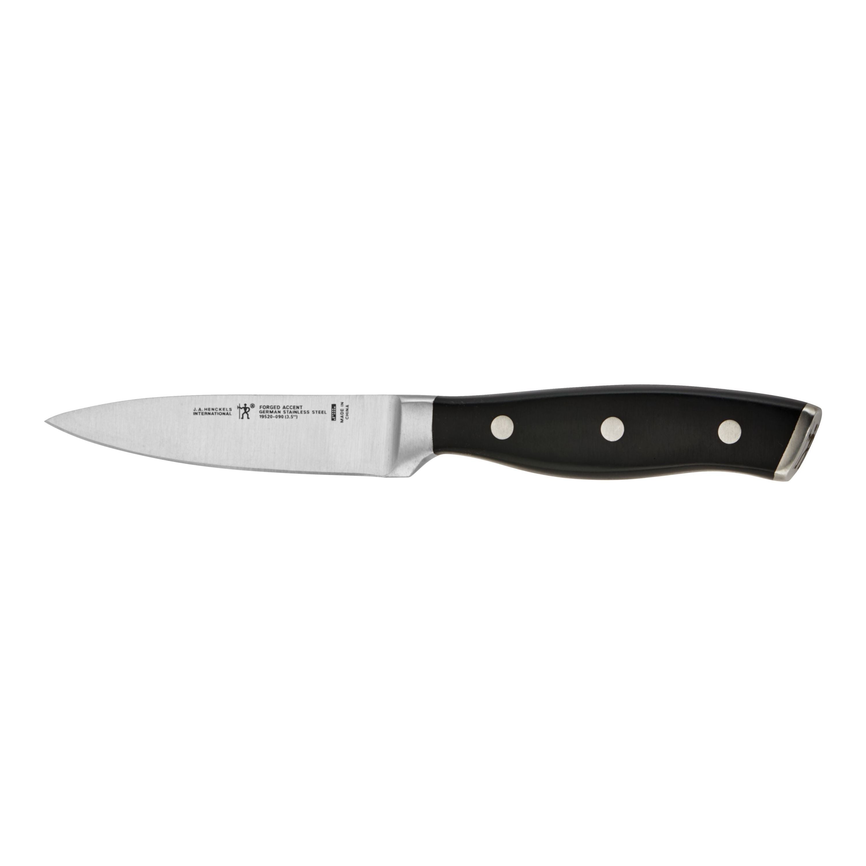 HENCKELS Forged Accent 3.5 inch Paring Knife, Black-0