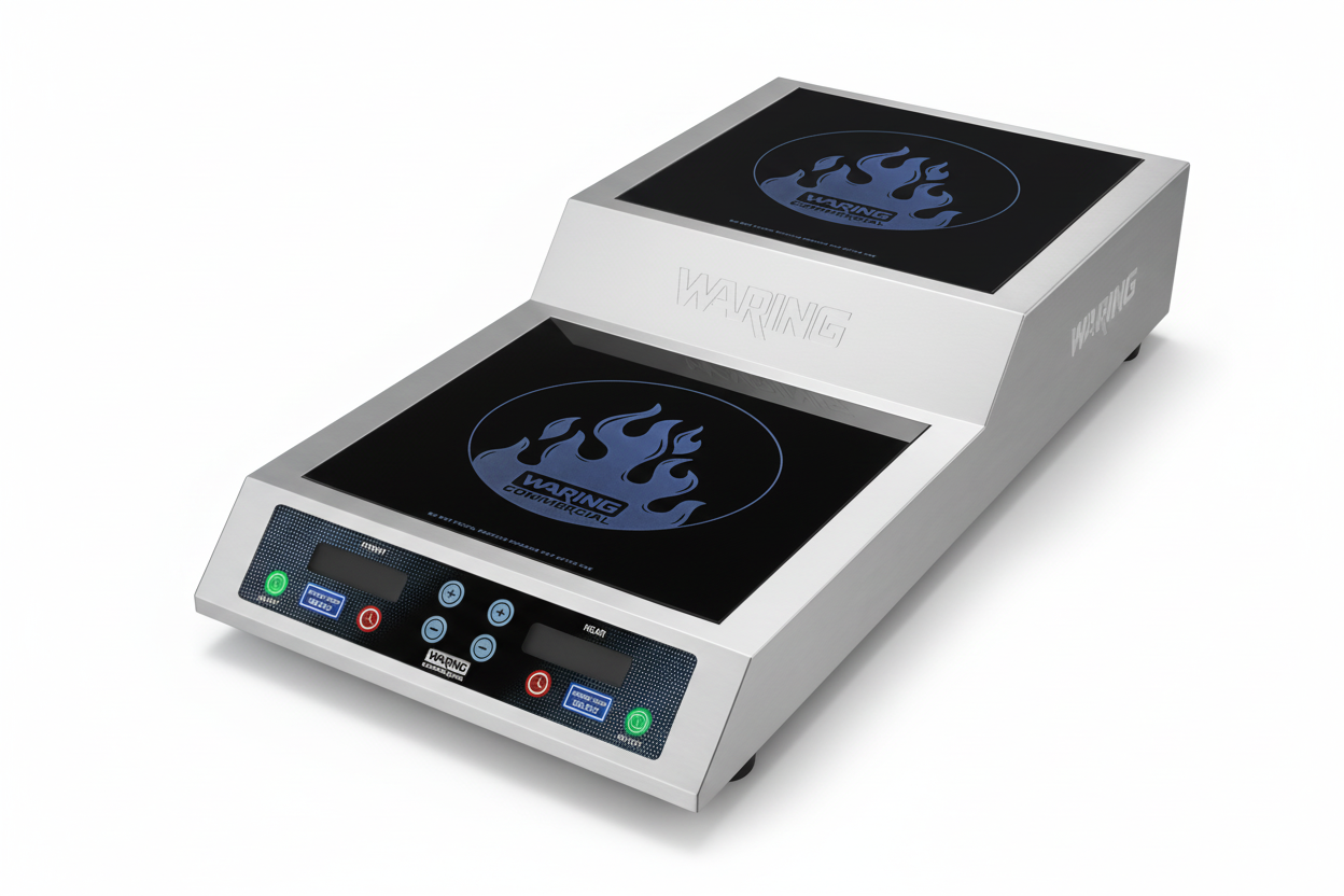 WIH800 Heavy-Duty Commercial Double Induction Heater by Waring Commercial