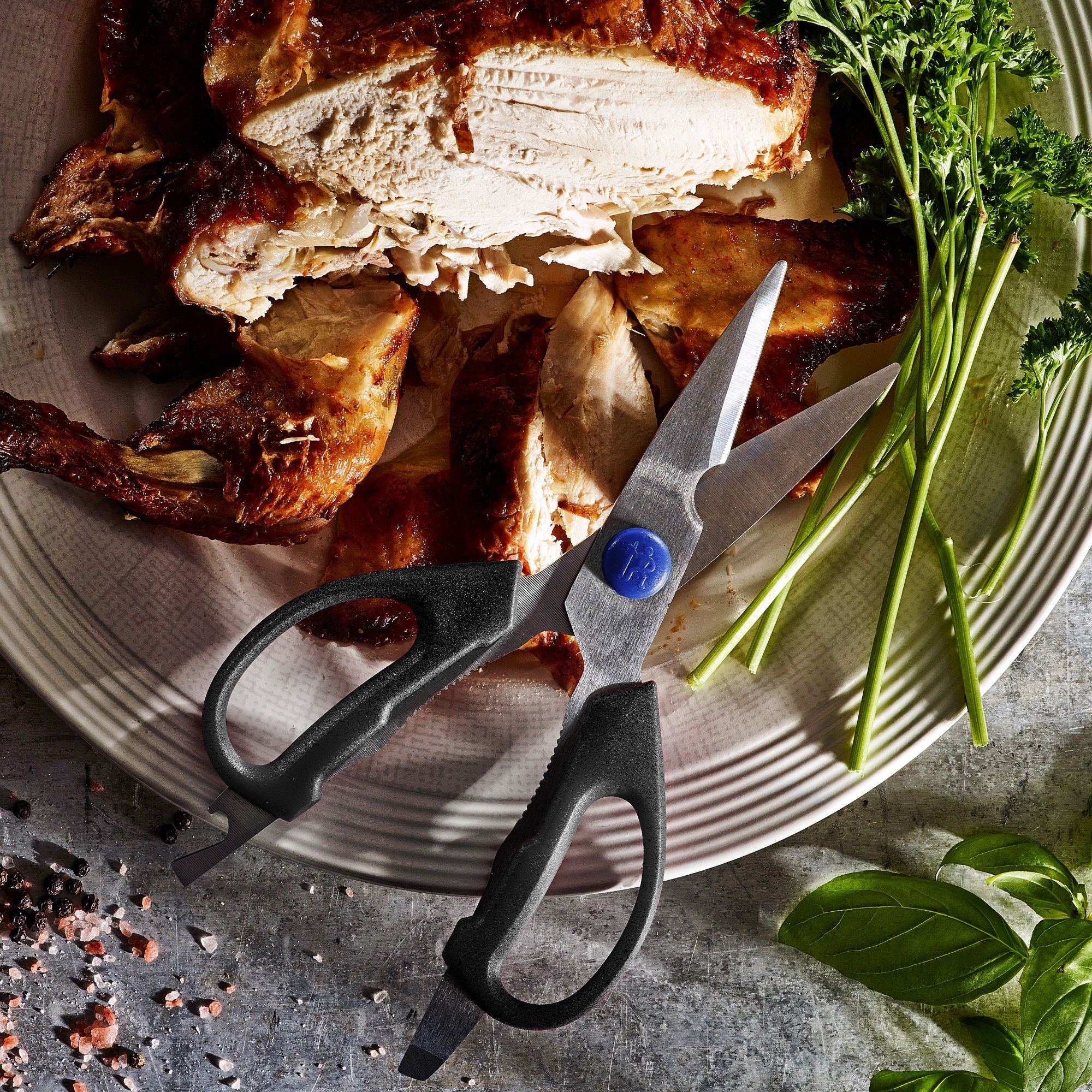 HENCKELS Kitchen Elements Kitchen Shears, Black-3