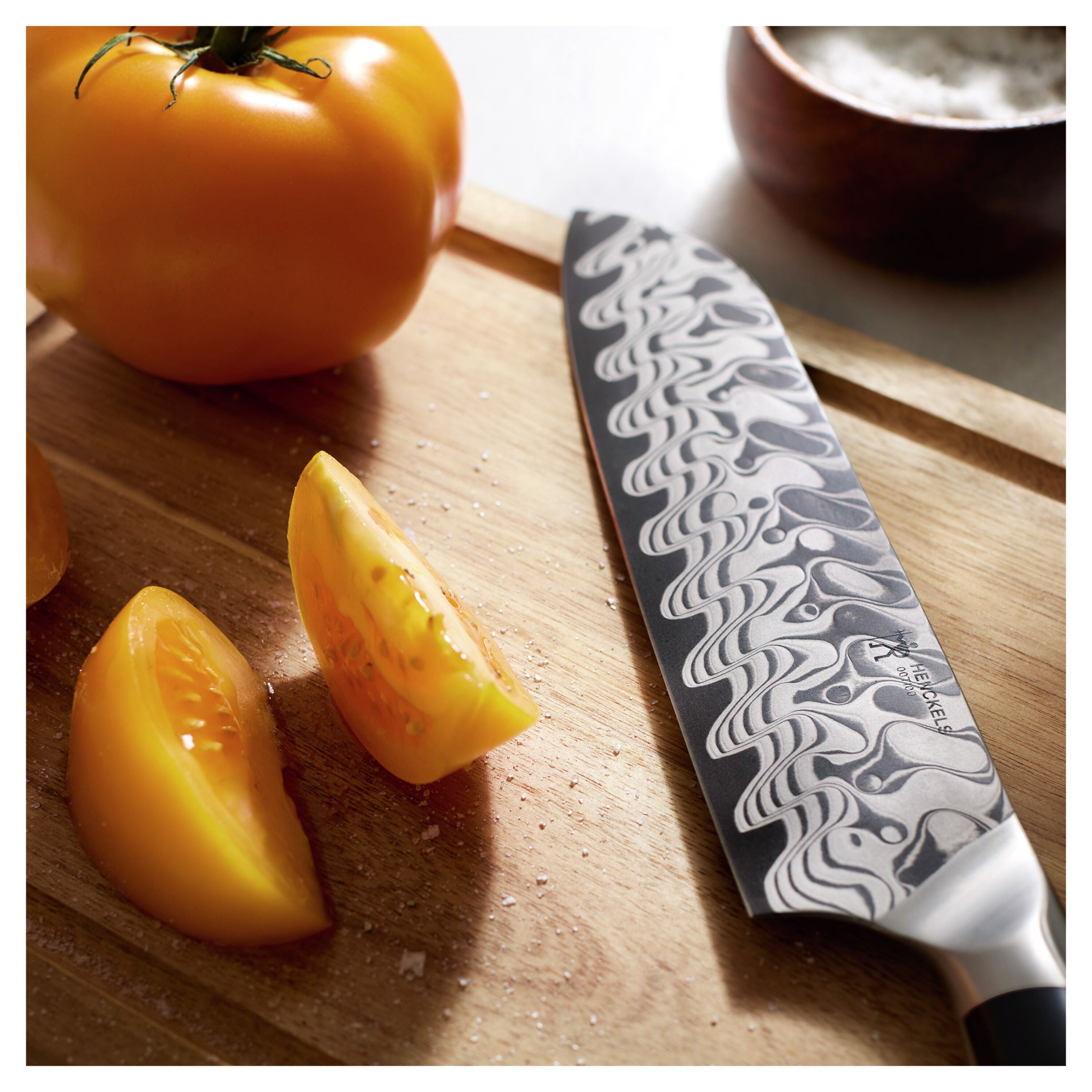 HENCKELS Compass Damascus 7 inch Santoku-1