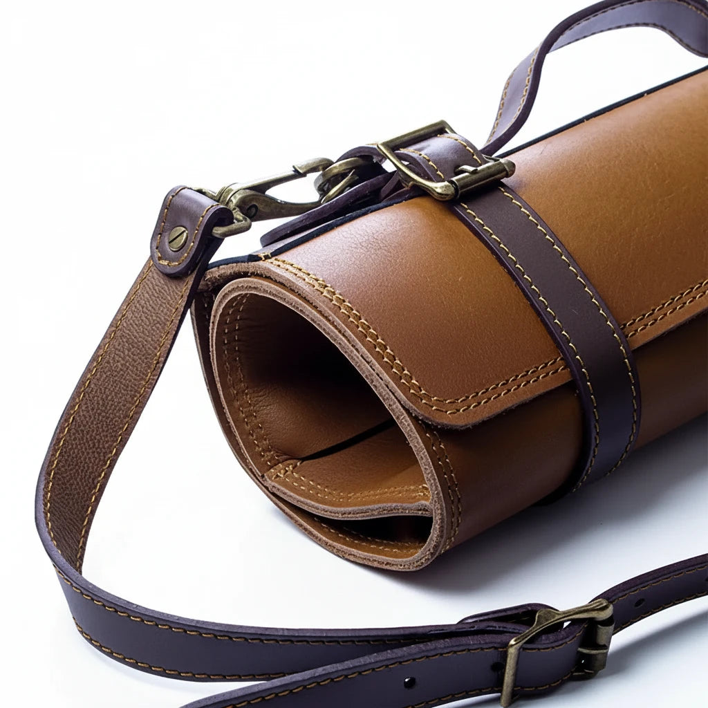 Étui à couteaux Ginza Steel Vagabond – Sac de chef en cuir FULL GRAIN